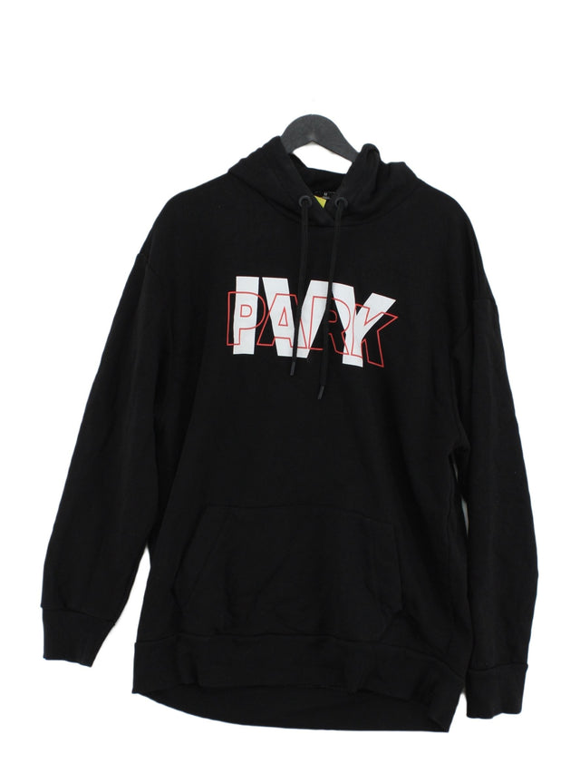 Ivy Park Men's Hoodie M Black Cotton with Polyester