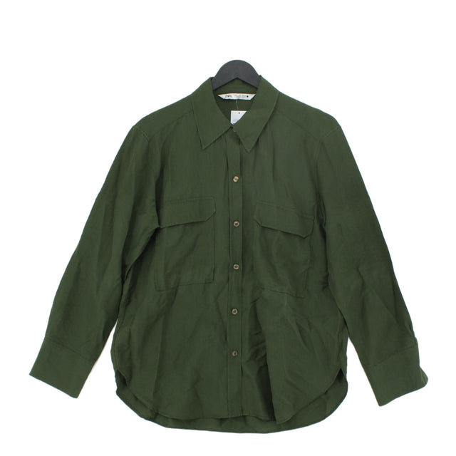 Zara Women's Shirt XS Green 100% Elastane