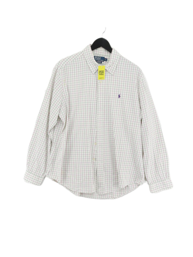 Ralph Lauren Men's Shirt XL White 100% Cotton