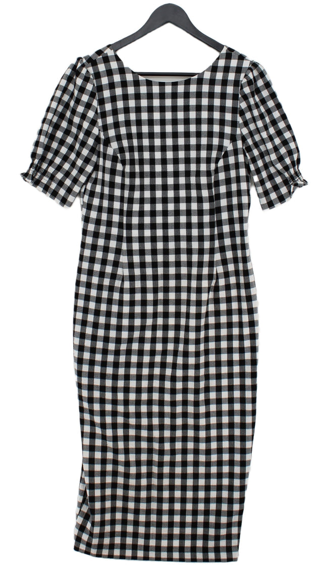 Oasis Women's Midi Dress UK 12 Multi Elastane with Polyester, Viscose