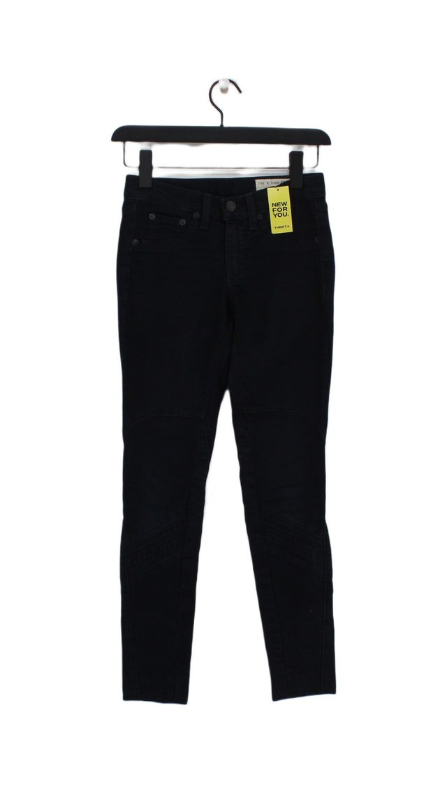 Rag & Bone Women's Jeans W 24 in Black Cotton with Polyester