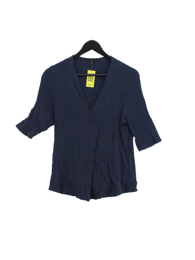 COS Women's Top UK 14 Blue 100% Other