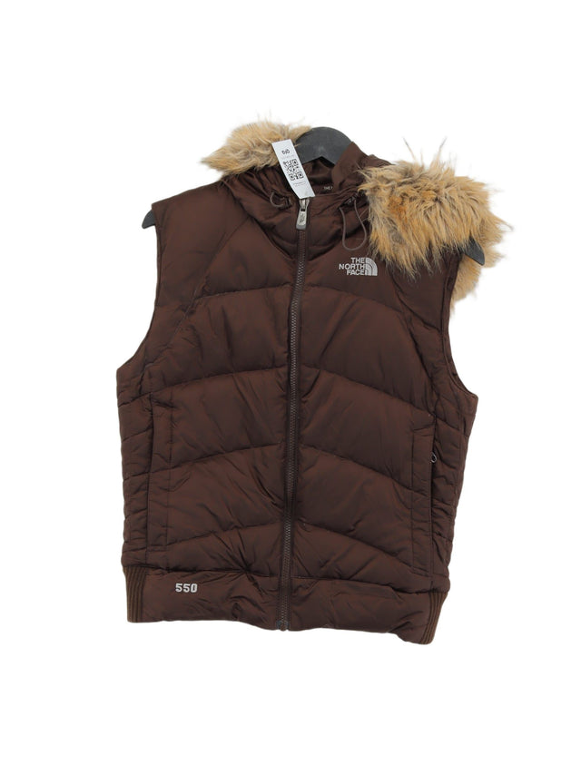The North Face Women's Coat M Brown Nylon with Acrylic, Polyester