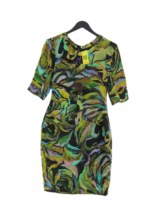 Almost Famous Women's Midi Dress UK 8 Multi 100% Silk