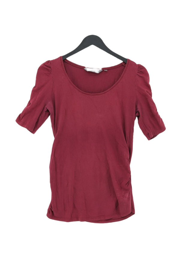 New Look Women's Maternity Top UK 10 Red 100% Cotton