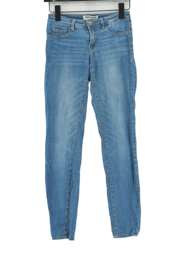 Tally Weijl Women's Jeans UK 34 Blue Cotton with Elastane