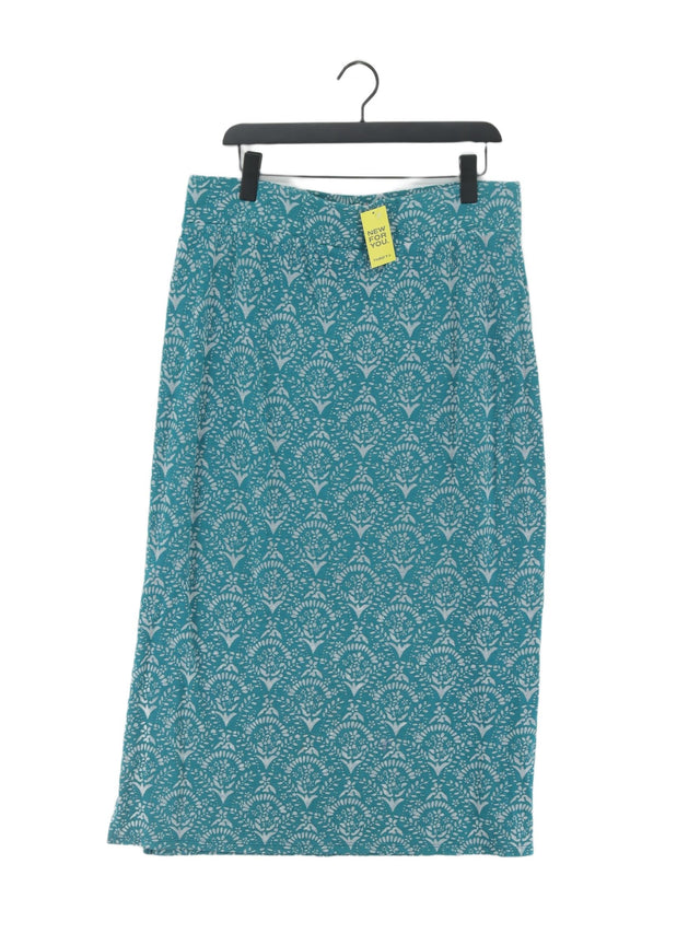 White Stuff Women's Maxi Skirt UK 18 Blue Other with Polyester