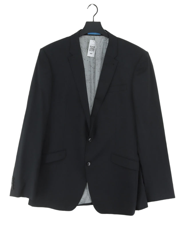 Next Men's Blazer Chest: 42 in Grey Wool with Polyester, Viscose