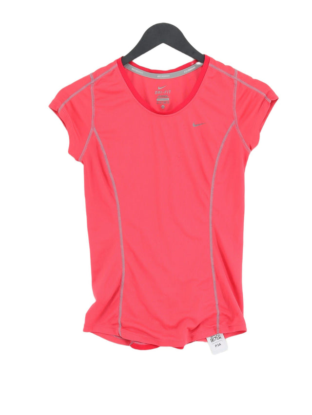 Nike Women's T-Shirt XS Pink 100% Polyester