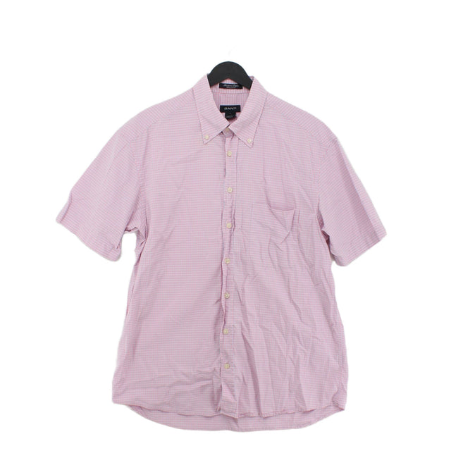 Gant Men's Shirt L Pink 100% Cotton