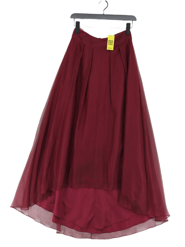 Coast Women's Maxi Skirt UK 10 Red 100% Polyester