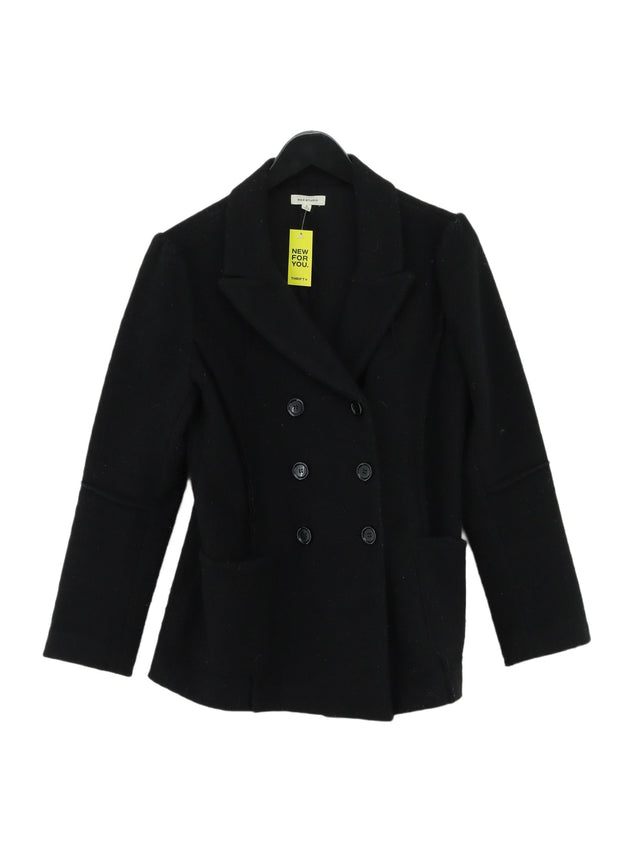 Max Studio Women's Coat S Black Polyester with Wool