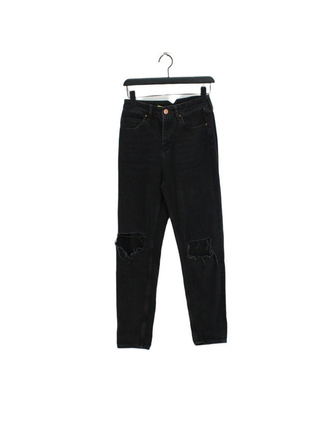 River Island Women's Jeans UK 8 Black 100% Cotton