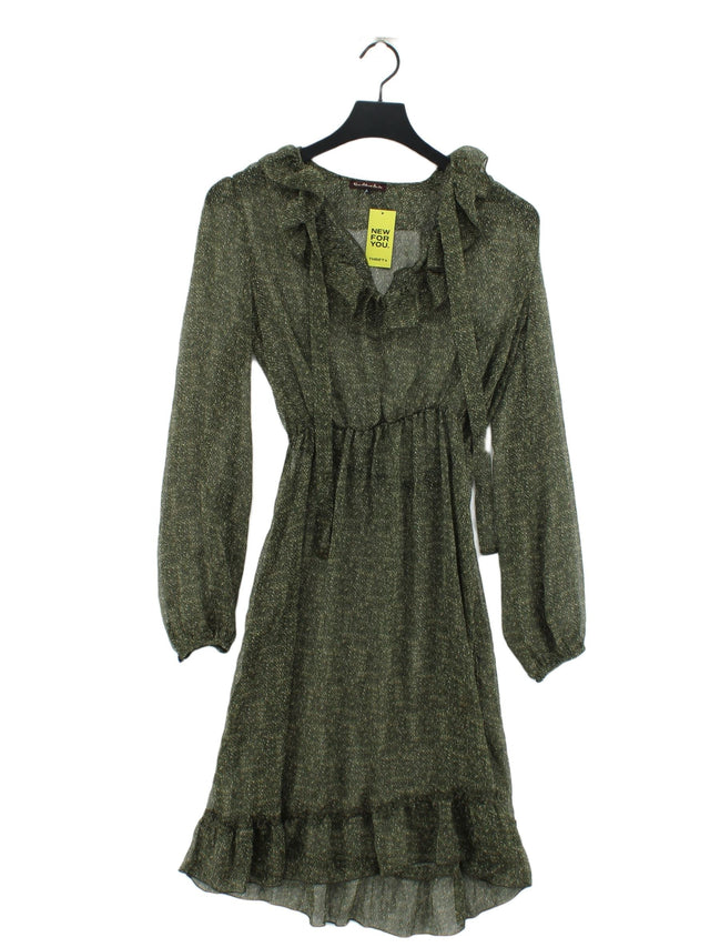 River Island Women's Midi Dress UK 8 Green 100% Other