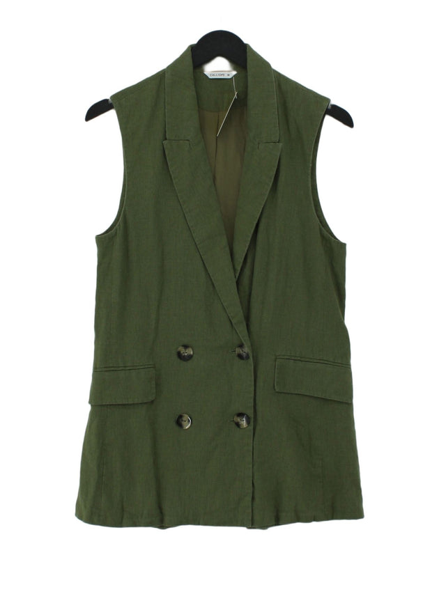 Calliope Women's Coat XS Green Other with Polyester, Viscose