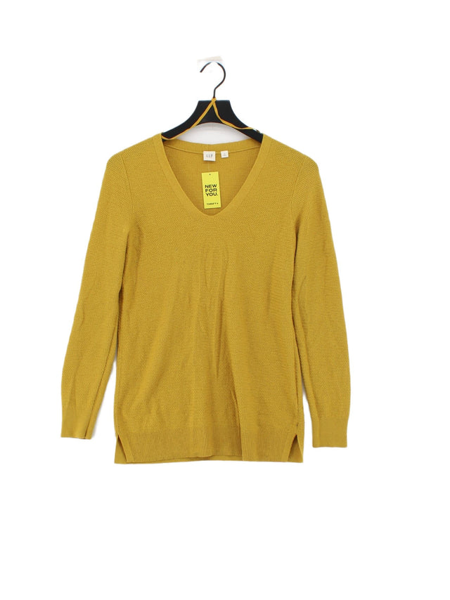 Gap Women's Jumper XS Yellow Nylon with Acrylic, Other, Wool
