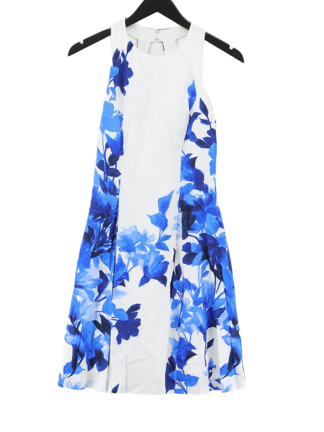 Ralph Lauren Women's Midi Dress UK 6 Blue Cotton with Elastane, Polyester