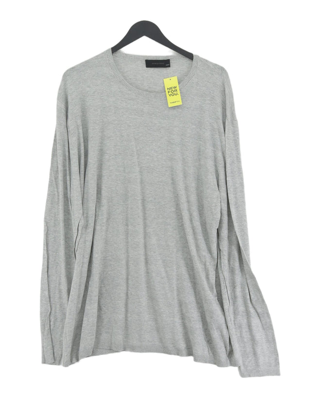 Nicole Farhi Women's Jumper XXL Grey 100% Cotton