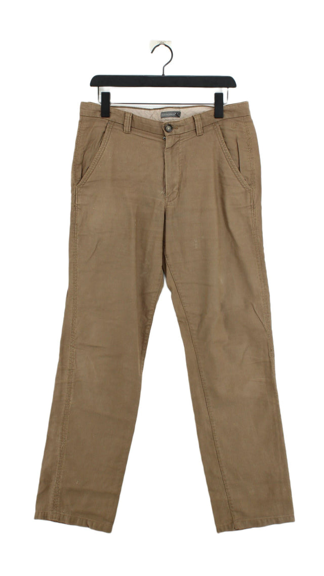 Rocha.John Rocha Men's Trousers W 32 in Tan 100% Cotton
