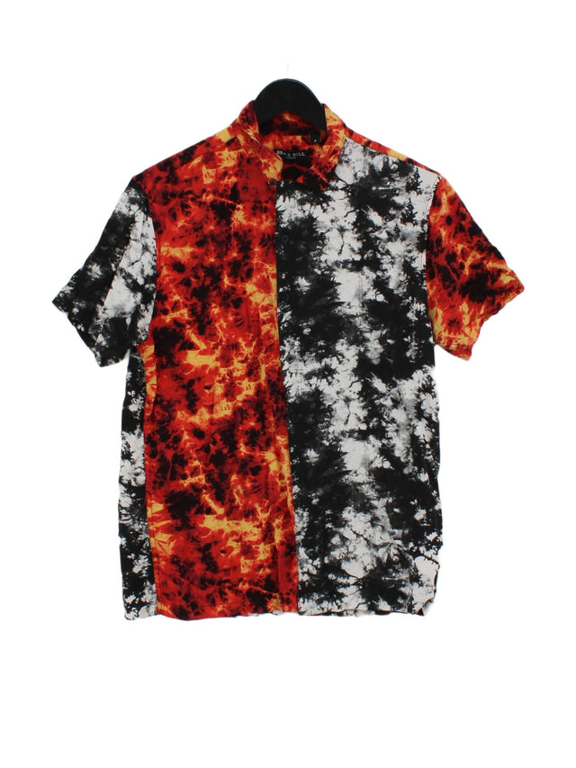 Brave Soul Men's Shirt S Multi 100% Polyester