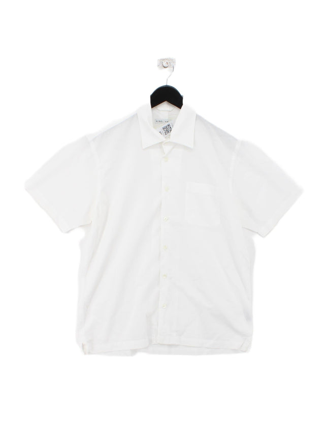 Nigel Hall Men's Shirt L White 100% Cotton