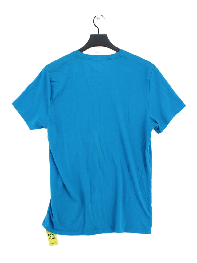 Hollister Men's T-Shirt L Blue 100% Cotton