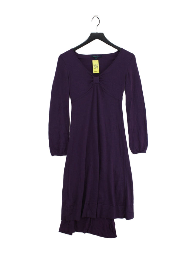 Boden Women's Midi Dress UK 8 Purple 100% Viscose