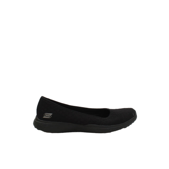Skechers Women's Flat Shoes UK 4 Black 100% Other