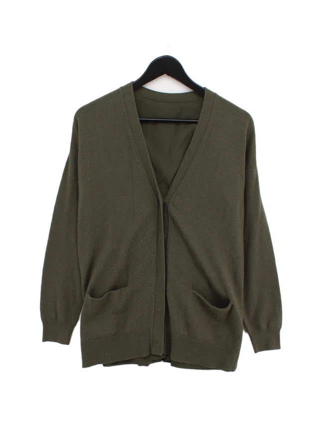 Sandro Women's Cardigan S Green Polyester with Rayon