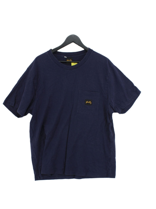 Stan Ray Men's T-Shirt XL Blue 100% Cotton