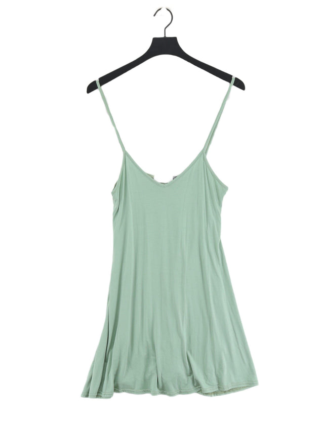 In The Style Women's Mini Dress UK 10 Green Viscose with Elastane