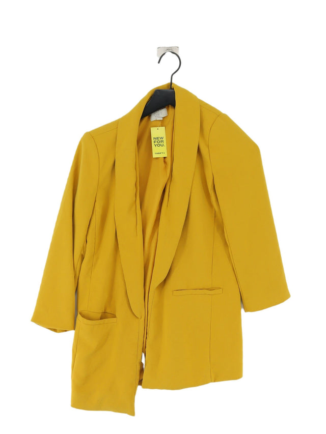 Loft Women's Blazer XXS Yellow 100% Polyester