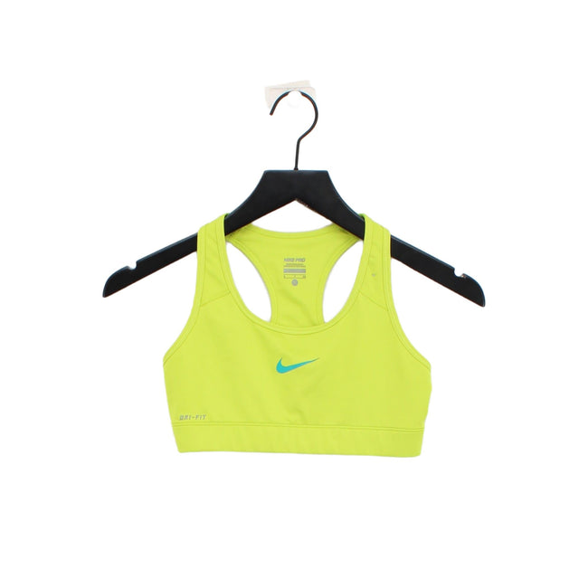 Nike Women's Top S Green Polyester with Elastane