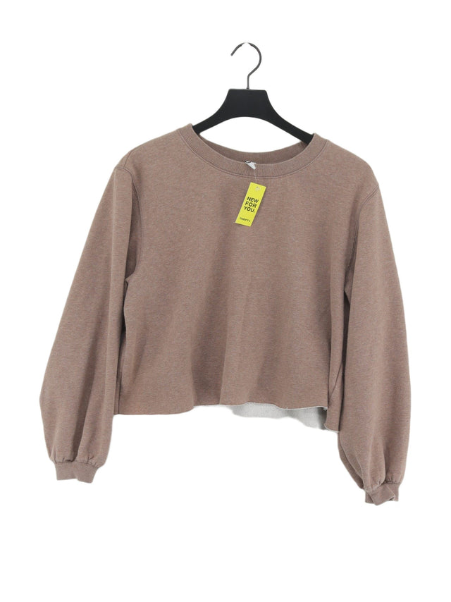 & Other Stories Women's Jumper L Tan Cotton with Polyester