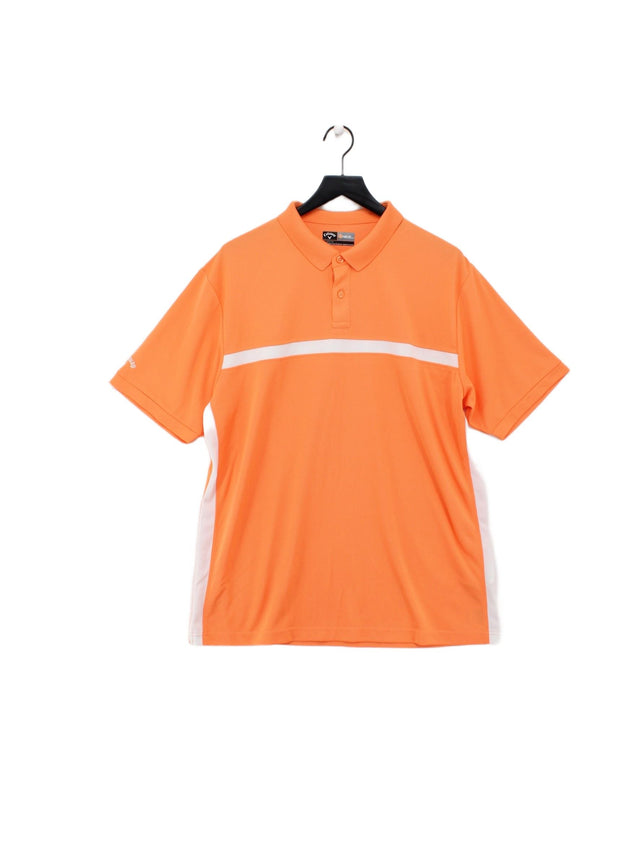 Callaway Men's Polo XL Orange Polyester with Other