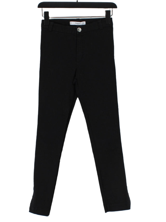 Mango Women's Suit Trousers UK 8 Black 100% Other