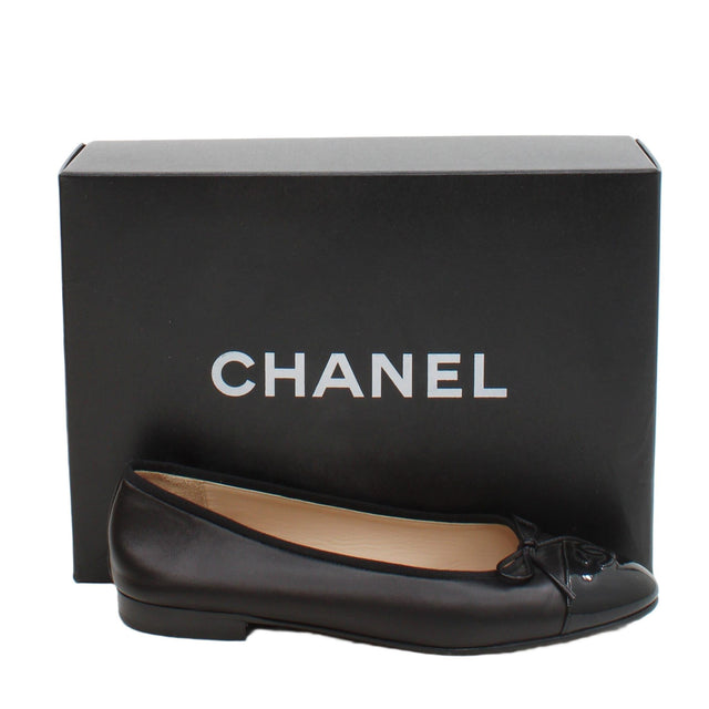 Chanel Women's Flat Shoes UK 6.5 Black 100% Other