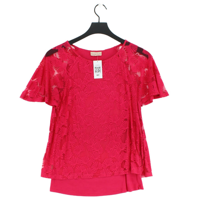 Phase Eight Women's Top UK 8 Pink Viscose with Elastane, Polyester