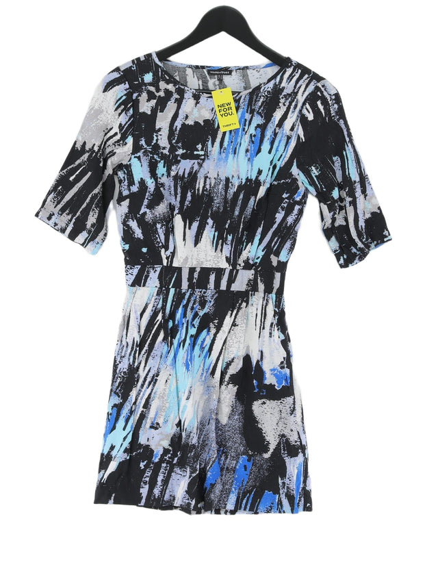 Warehouse Women's Midi Dress UK 8 Multi Viscose with Polyamide