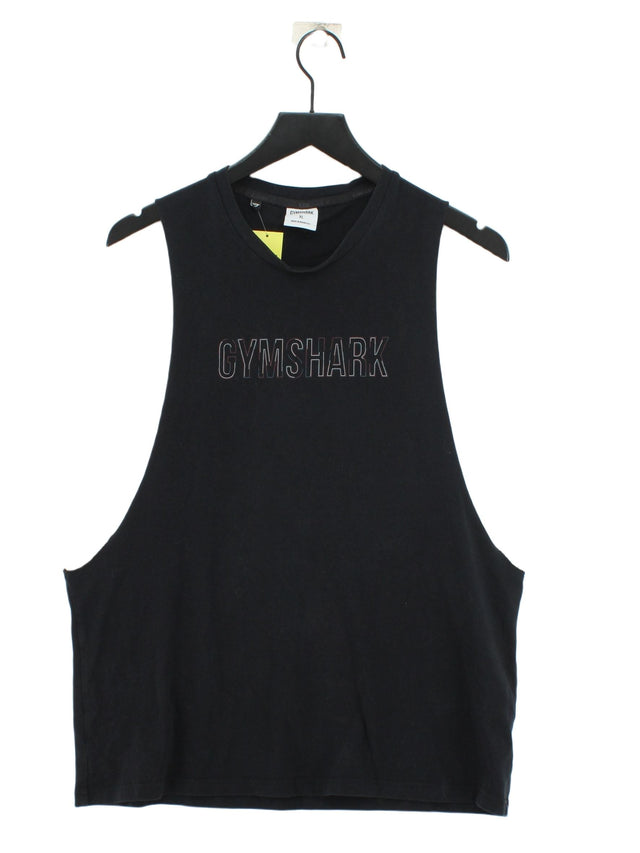 Gymshark Men's T-Shirt XL Black Cotton with Elastane