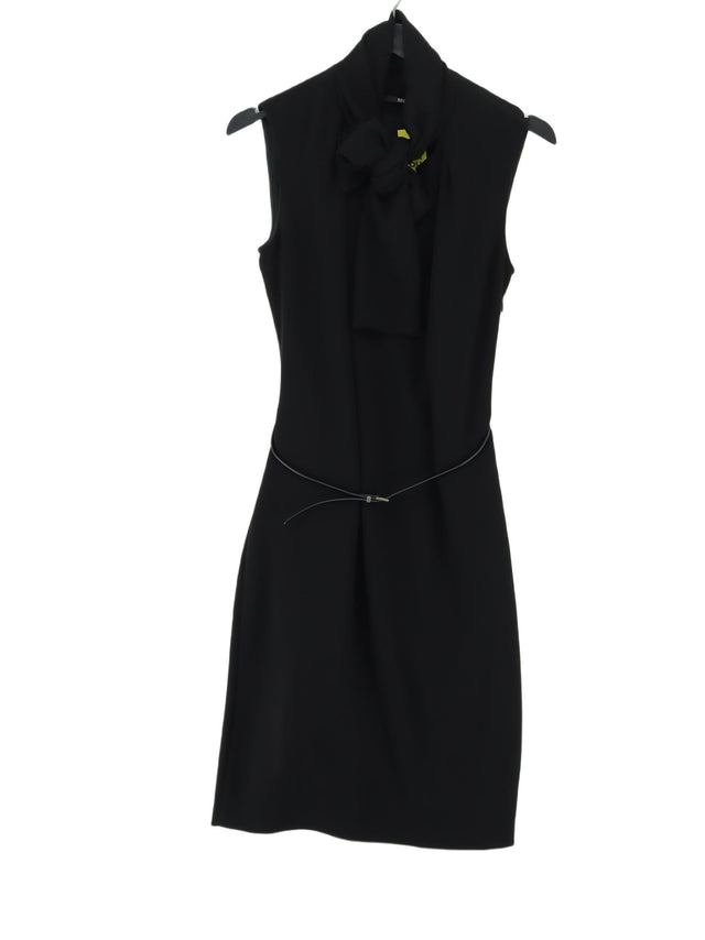 Hugo Boss Women's Midi Dress UK 10 Black Polyester with Other