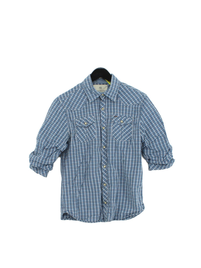 Scotch & Soda Men's Shirt S Blue 100% Cotton