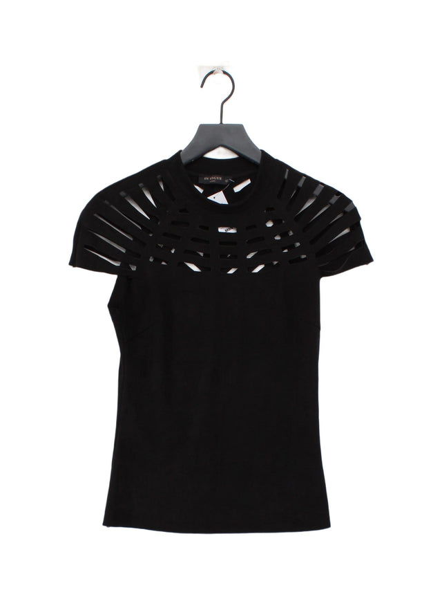 In Vogue Women's T-Shirt M Black Polyester with Elastane