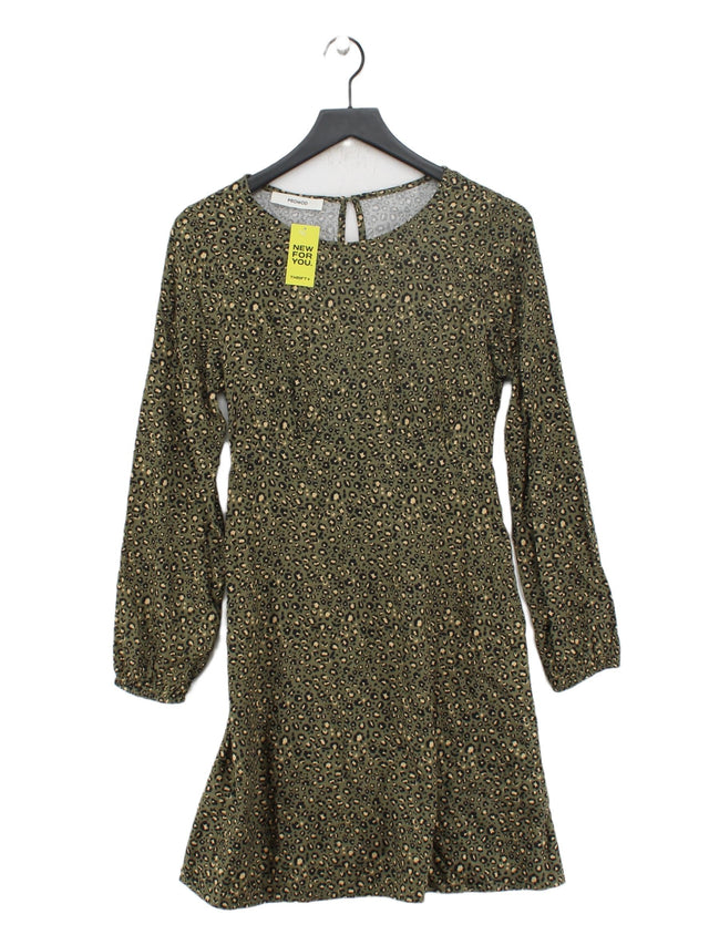Promod Women's Midi Dress UK 8 Green 100% Viscose