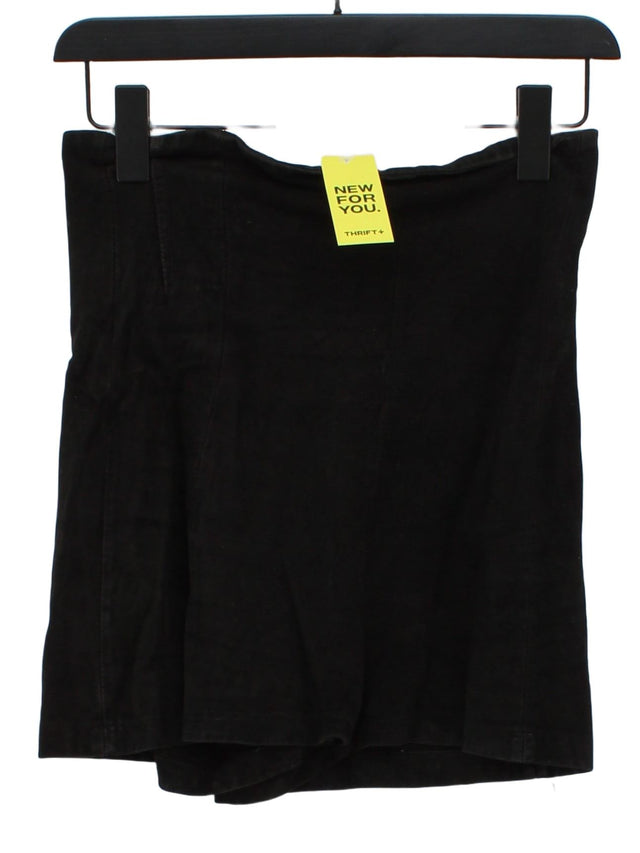 Zara Women's Shorts S Black 100% Leather