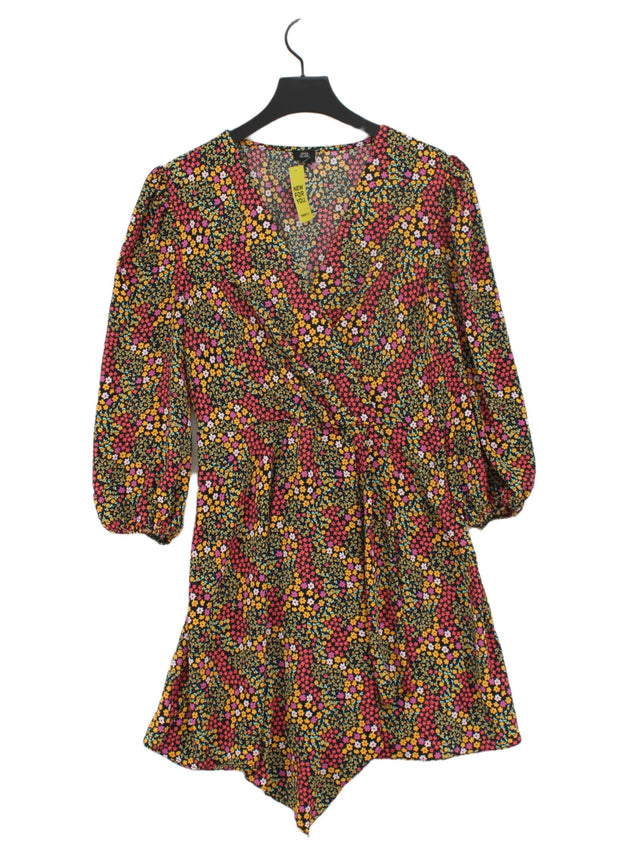 River Island Women's Midi Dress UK 12 Multi 100% Polyester