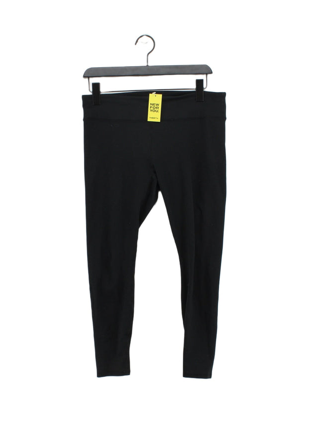 Powerhold Women's Leggings W 30 in Black Cotton with Elastane