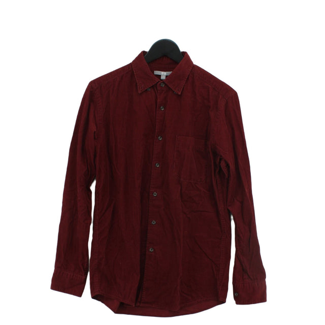 Uniqlo Women's Shirt S Red 100% Cotton