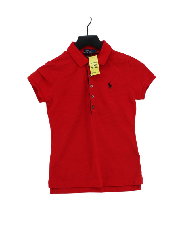 Ralph Lauren Men's Polo XS Red 100% Cotton