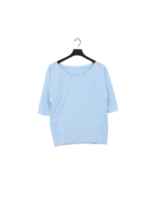 Sweaty Betty Women's T-Shirt L Blue Polyamide with Polyester